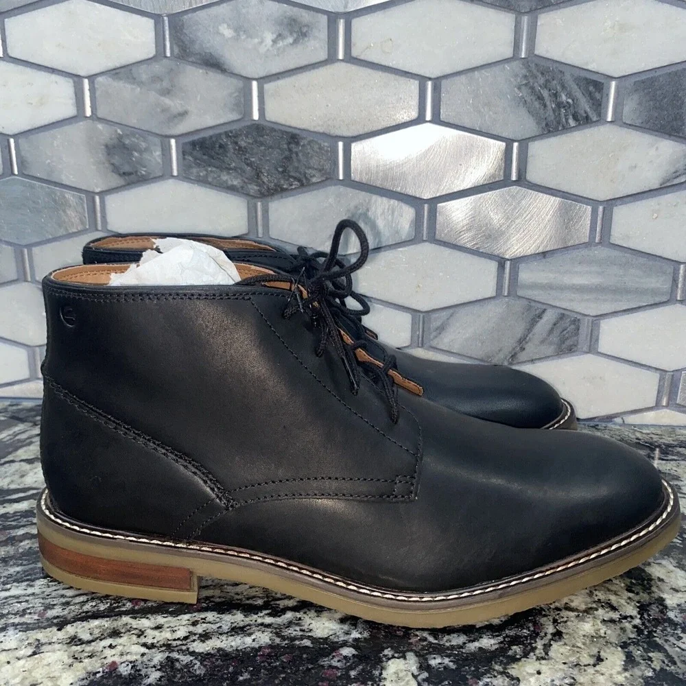 Clarks Men's Jaxen Mid Chukka Boot, Black,‎ sz 9